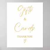 Modernes Minimalistisches Geschenk & Karten Hochze Foliendrucke (Vorderseite)