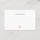 Modernes, minimalistisches Geschenkgutschein Visitenkarte (Rückseite)