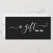 Modernes Minimalistisches Geschenkzertifikat für s (Vorderseite)