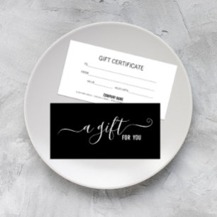 Modernes Minimalistisches Geschenkzertifikat für s
