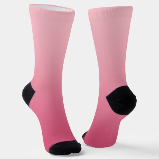 Modernes Minimalistisches Girly Pink Gradient Socken (Gewinkelt)