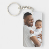 Modernes Minimalistisches glückliches väterliches Schlüsselanhänger (Vorderseite)