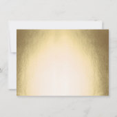 Modernes Minimalistisches Gold 50. Geburtstag Einladung (Rückseite)