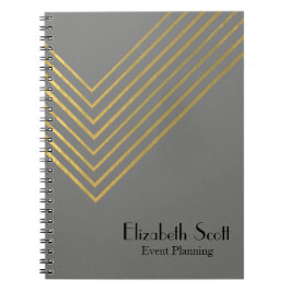 Modernes Minimalistisches Gold Geometric Design Jo Notizblock