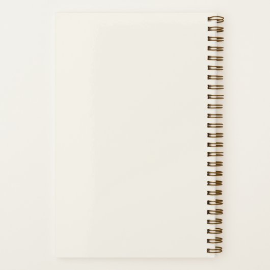 Modernes Minimalistisches Gold Script | Off White Notizblock (Rückseite)