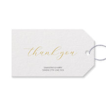 Modernes Minimalistisches Gold Vielen Dank für Ihr