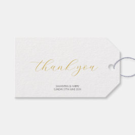 Modernes Minimalistisches Gold Vielen Dank für Ihr Geschenkanhänger