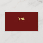 Modernes Minimalistisches Goldrot Beruflich Visitenkarte (Vorderseite)