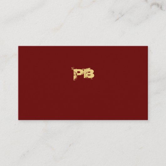 Modernes Minimalistisches Goldrot Beruflich Visitenkarte (Vorderseite)