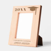 Modernes Minimalistisches Graduate Foto Geätzte Rahmen (Links)