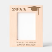 Modernes Minimalistisches Graduate Foto Geätzte Rahmen (Vorderseite)