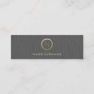 Modernes Minimalistisches graues elegantes Mini Visitenkarte