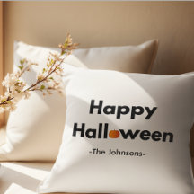 Modernes Minimalistisches Halloween-Kissen - Perso