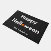 Modernes Minimalistisches Halloween - Personalisie Fußmatte (Schrägansicht)