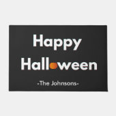Modernes Minimalistisches Halloween - Personalisie Fußmatte (Vorderseite)
