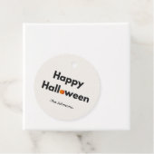 Modernes Minimalistisches Halloween - Personalisie Geschenkanhänger (Beispiel)