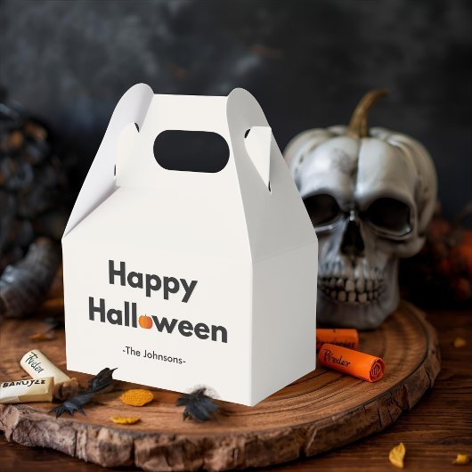 Modernes Minimalistisches Halloween - Personalisie Geschenkschachtel