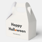 Modernes Minimalistisches Halloween - Personalisie Geschenkschachtel (Vorderseite)