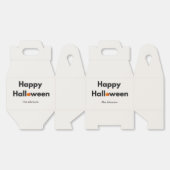 Modernes Minimalistisches Halloween - Personalisie Geschenkschachtel (Ungeklappt)