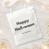 Modernes Minimalistisches Halloween - Personalisie Geschenktütchen (Ausgeschnitten)