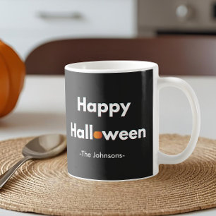 Modernes minimalistisches Halloween – Personalisie Kaffeetasse