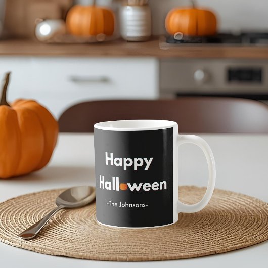 Modernes Minimalistisches Halloween - Personalisie Kaffeetasse