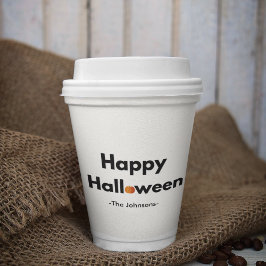 Modernes Minimalistisches Halloween - Personalisie Pappbecher
