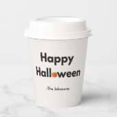 Modernes Minimalistisches Halloween - Personalisie Pappbecher (Vorderseite)