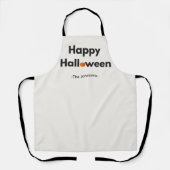 Modernes Minimalistisches Halloween - Personalisie Schürze (Vorderseite)