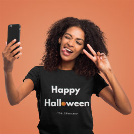 Modernes Minimalistisches Halloween - Personalisie T-Shirt