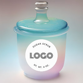 Modernes Minimalistisches, handgefertigtes Zucker- Runder Aufkleber