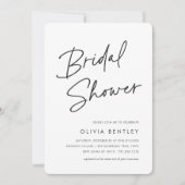 Modernes Minimalistisches handgeschriebenes Script Einladung (Vorderseite)