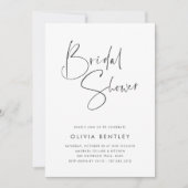 Modernes Minimalistisches handgeschriebenes Script Einladung (Vorderseite)