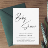 Modernes Minimalistisches handgeschriebenes Skript Einladung