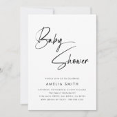 Modernes Minimalistisches handgeschriebenes Skript Einladung (Vorderseite)