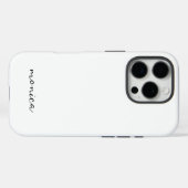 Modernes Minimalistisches Handschriftenschreiben W Case-Mate iPhone Hülle (Rückseite (Horizontal))