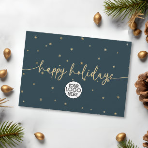 Modernes Minimalistisches Happy Holidays Business  Feiertagskarte