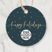 Modernes Minimalistisches Happy Holidays Business  Geschenkanhänger (Vorderseite)