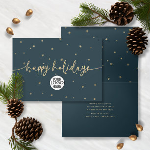 Modernes Minimalistisches Happy Holidays Business  Karte