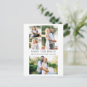 Modernes Minimalistisches Haus 4 Foto Save the Dat Postkarte (Stehend Vorderseite)