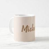 Modernes Minimalistisches Hinzufügen Kaffeetasse (Vorderseite Links)