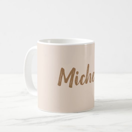Modernes Minimalistisches Hinzufügen Kaffeetasse (Vorderseite Links)
