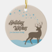 Modernes, minimalistisches Hirschmuseum Nicht-Foto Keramik Ornament (Vorne)