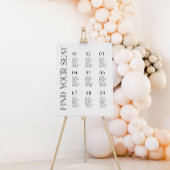 Modernes Minimalistisches Hochzeitsdiagramm-Poster Poster