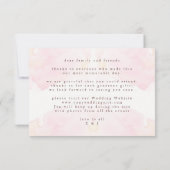 Modernes Minimalistisches Hochzeitsfest-Foto Dankeskarte (Rückseite)