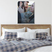 Modernes Minimalistisches Hochzeitsfest-Foto Leinwanddruck (Insitu (Schlafzimmer))