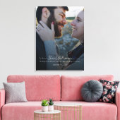 Modernes Minimalistisches Hochzeitsfest-Foto Leinwanddruck (Insitu (Wohnzimmer))