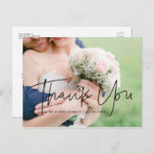 Modernes & minimalistisches Hochzeitsfest Foto Vie Postkarte (Vorne/Hinten)