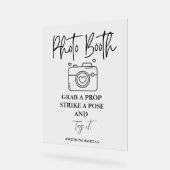 Modernes Minimalistisches Hochzeitshaus-Foto Acrylschild (Winkel)