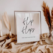 Modernes Minimalistisches Hochzeitshilfeschild Poster